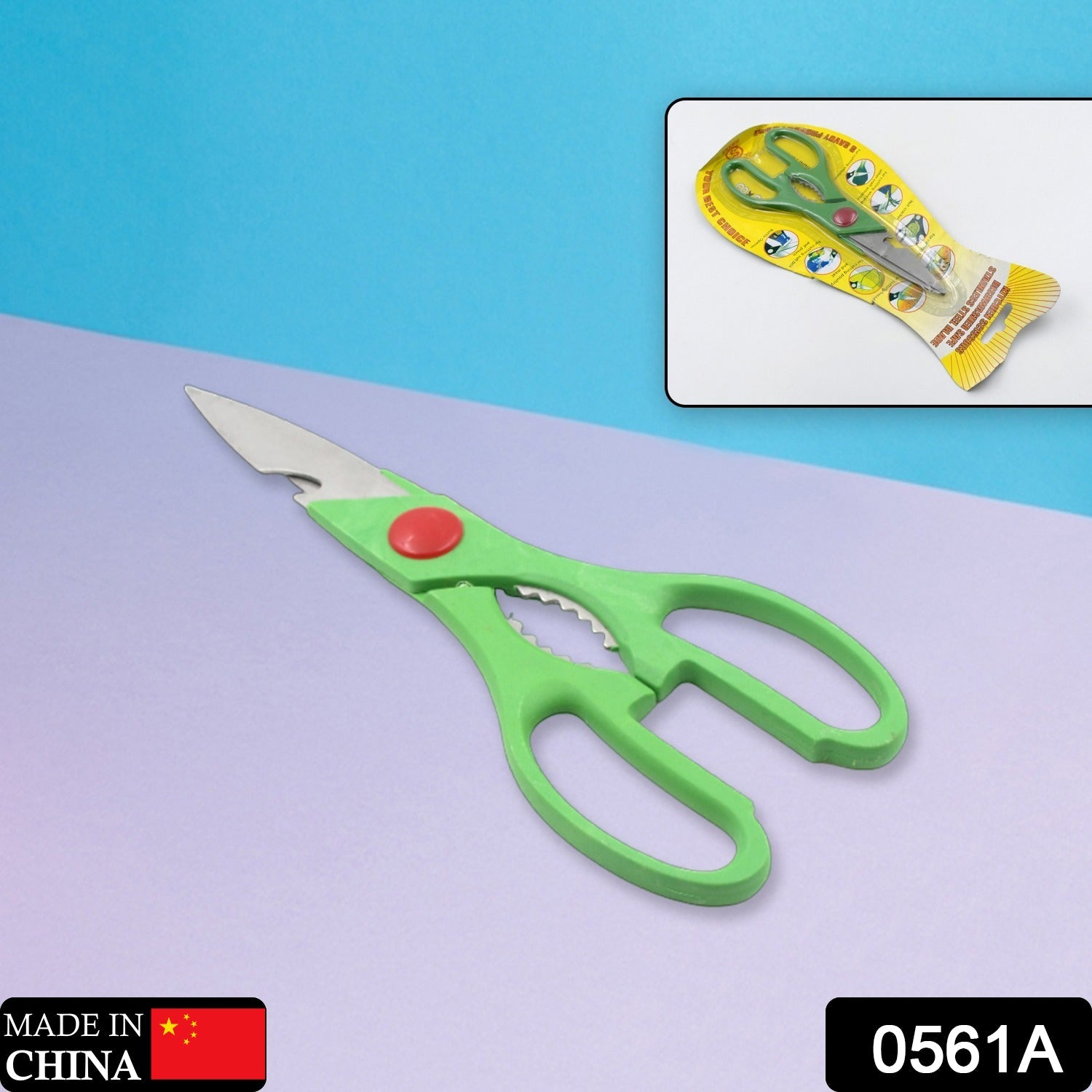Multi-Function Kitchen Household for Vegetables, Fruit, Cheese & Meat Slices with Bottle Opener Stainless Steel Sea Food Scissor Multi-Function Kitchen Household for Vegetables, Fruit, Cheese & Meat Slices with Bottle Opener Stainless Steel Sea Food Scissor